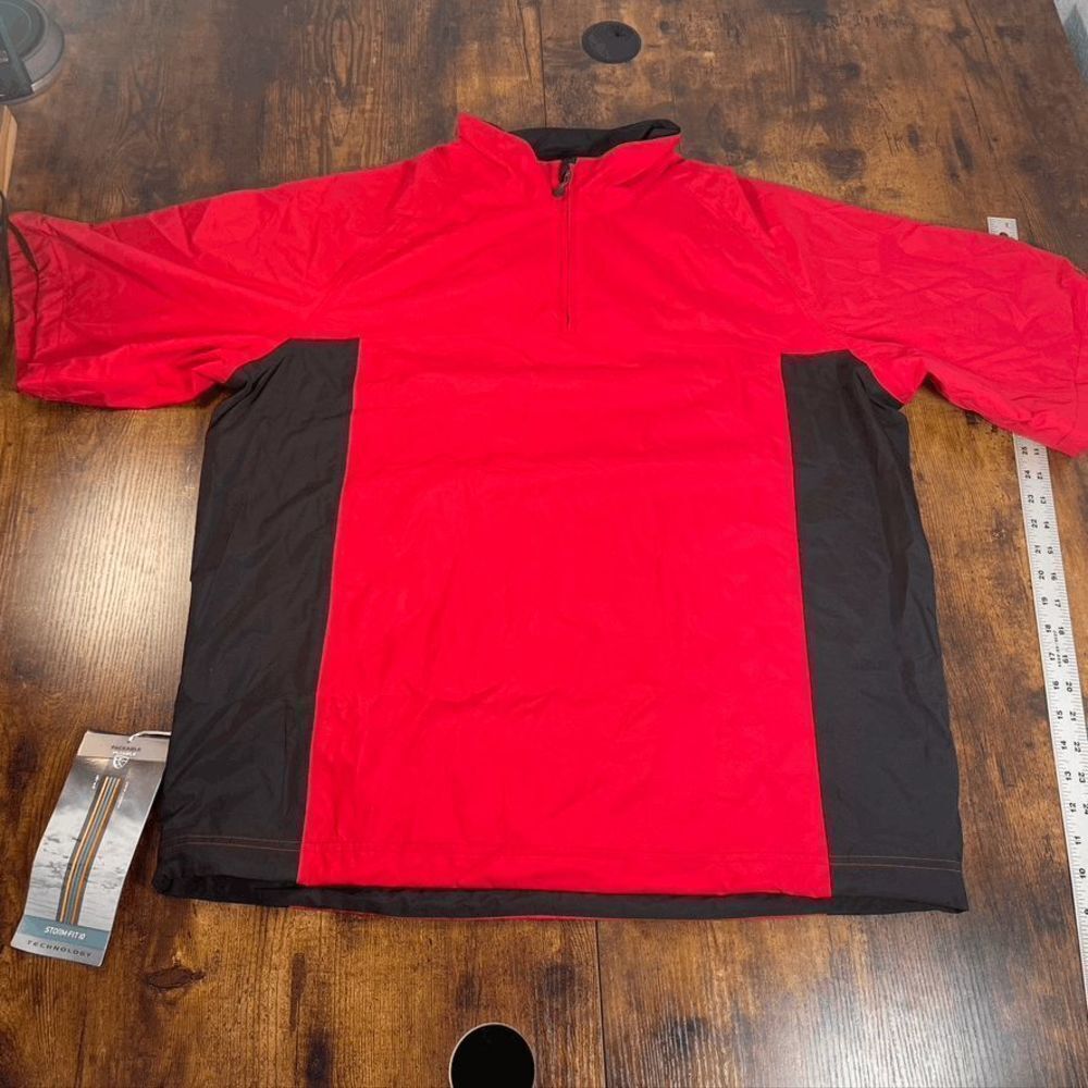 NIKE STORM-FIT 10 Men's‎ Golf Waterproof Short Sleeve 1/4 Zip Pull-Over Sz L NWT